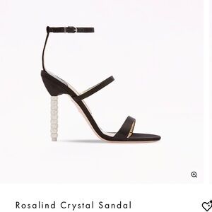 Sophia Webster Black Heels with Crystal Detail